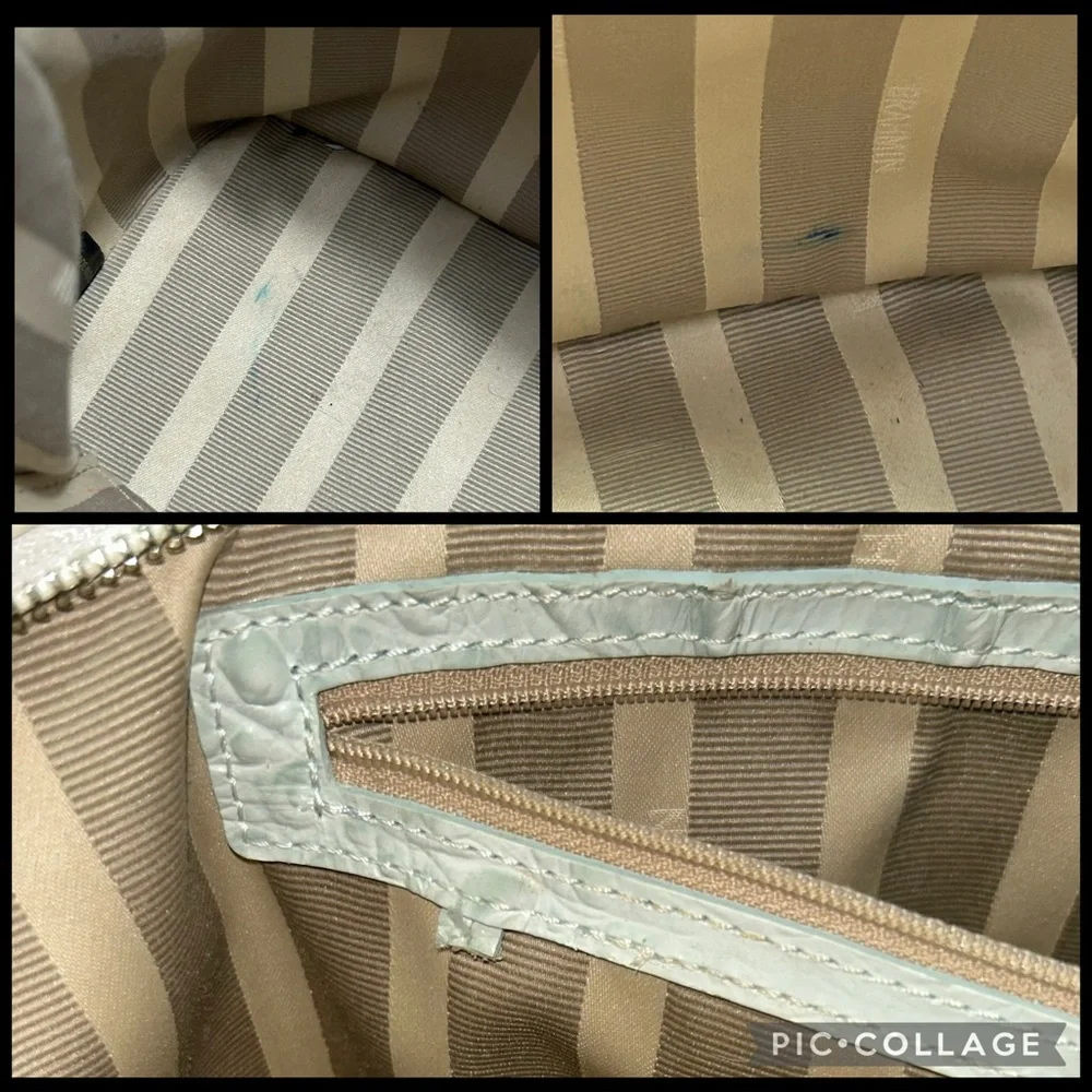 Brahmin Medium Asher Tote Zip Top Tote Sea Glass Edgewater